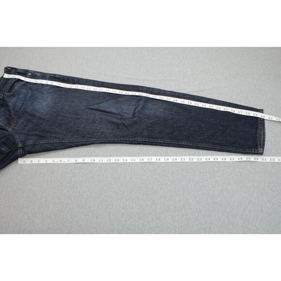 Bonobos Jeans Mens 33 x 32 Blue Cotton Blend Stretch Athletic Fit Dark Wash - Picture 8 of 8